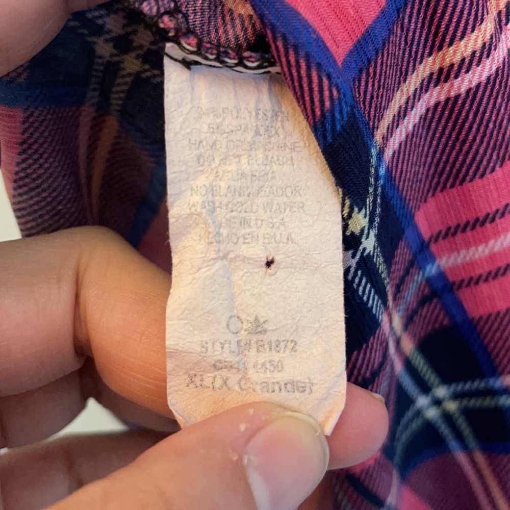 Pink Plaid Top - Picture 3 of 3